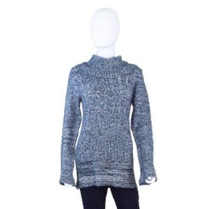 DEREK HEART BLACK WHITE COWL NECK TUNIC LONG SLEEVE SWEATER XL JUNIOR M ADULT
